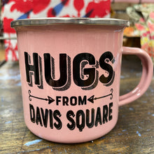 Load image into Gallery viewer, Hugs From Davis Square, Somerville Enamel Mug
